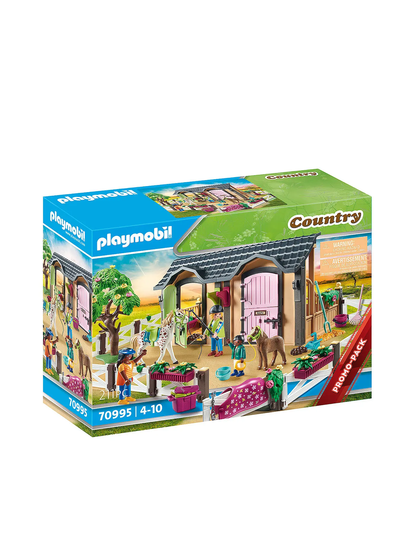 PLAYMOBIL | Reitunterricht mit Pferdeboxen 70995 | 